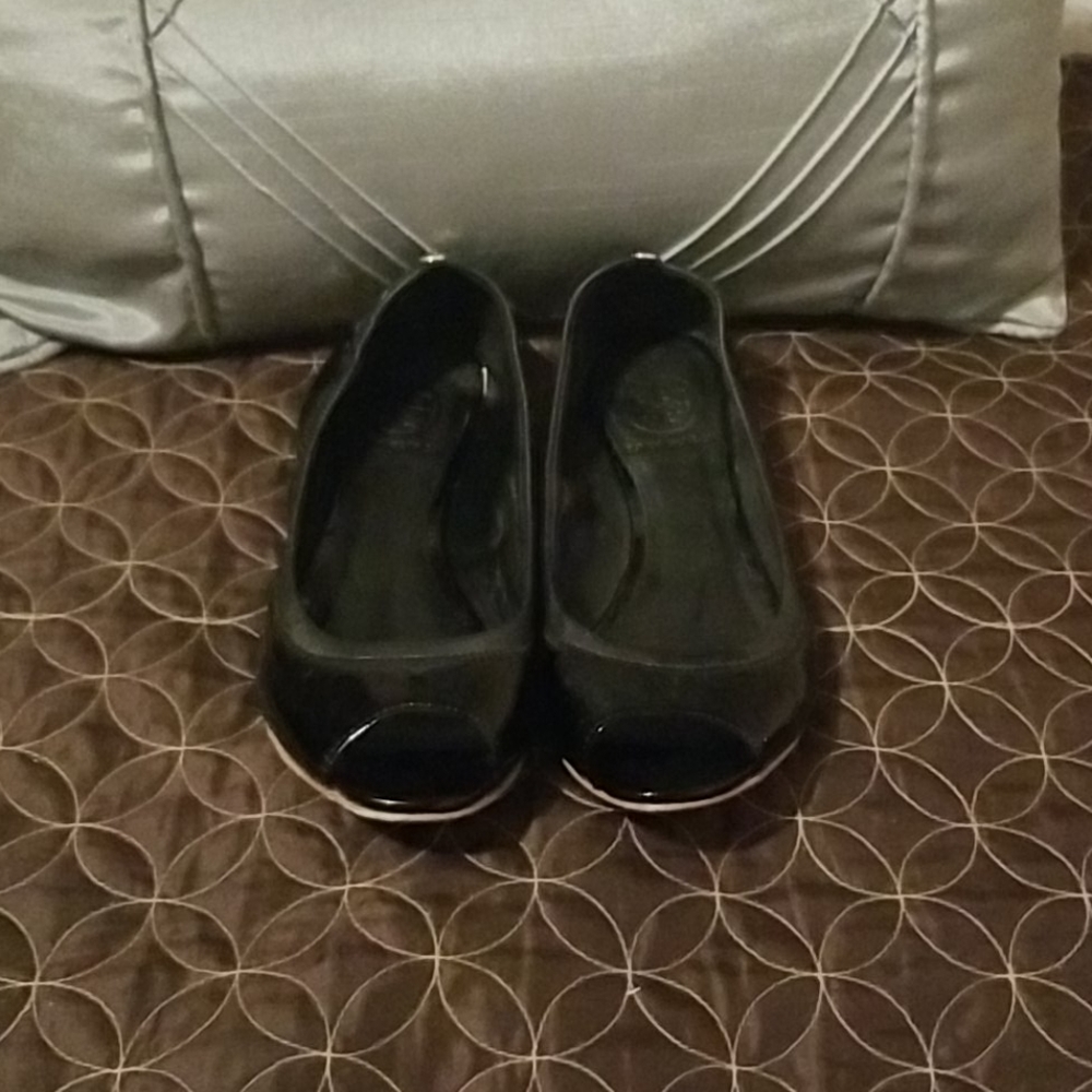 TORY BURCH  BLACK FLATS